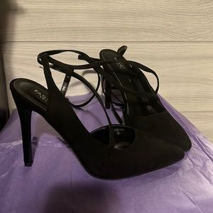 Black Ankle  Strap Fashion Nova Heels